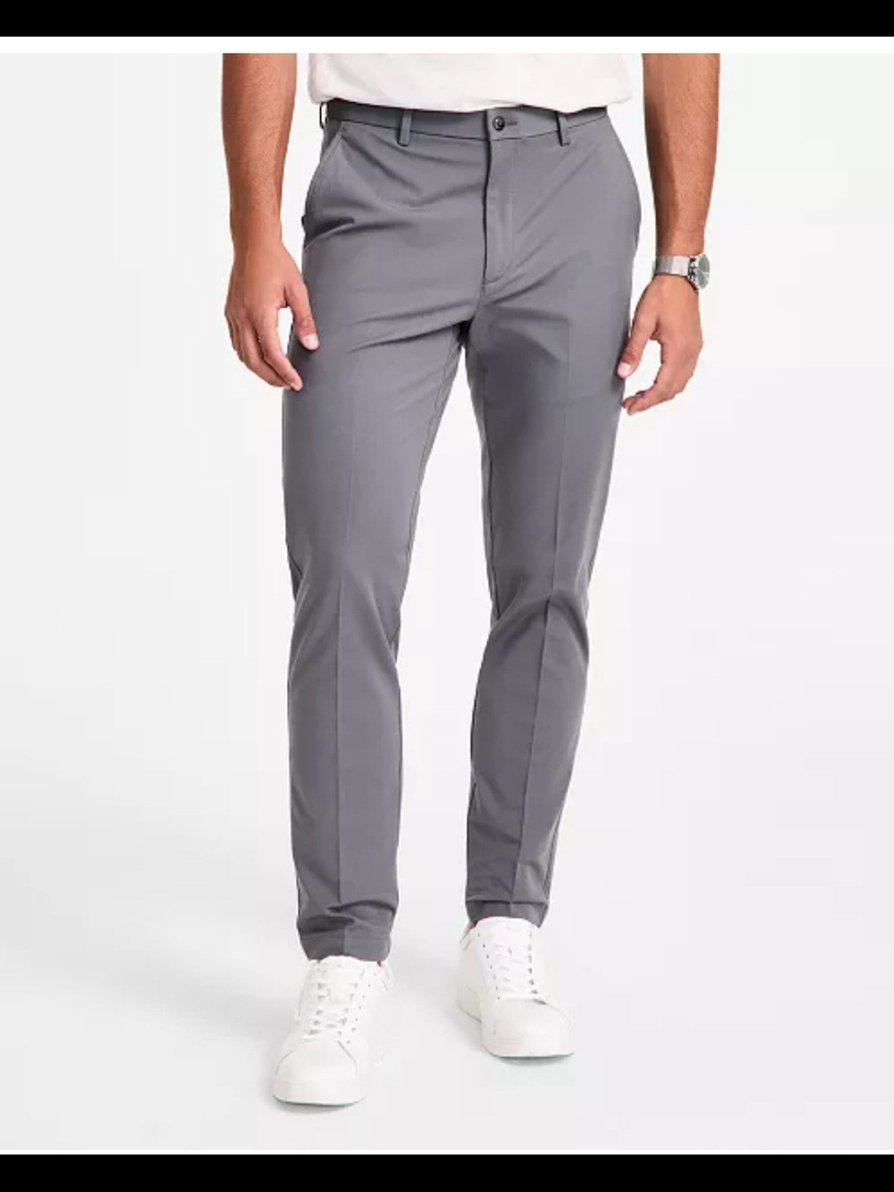 Michael Kors Men's Slim Fit Gray Dress Pants